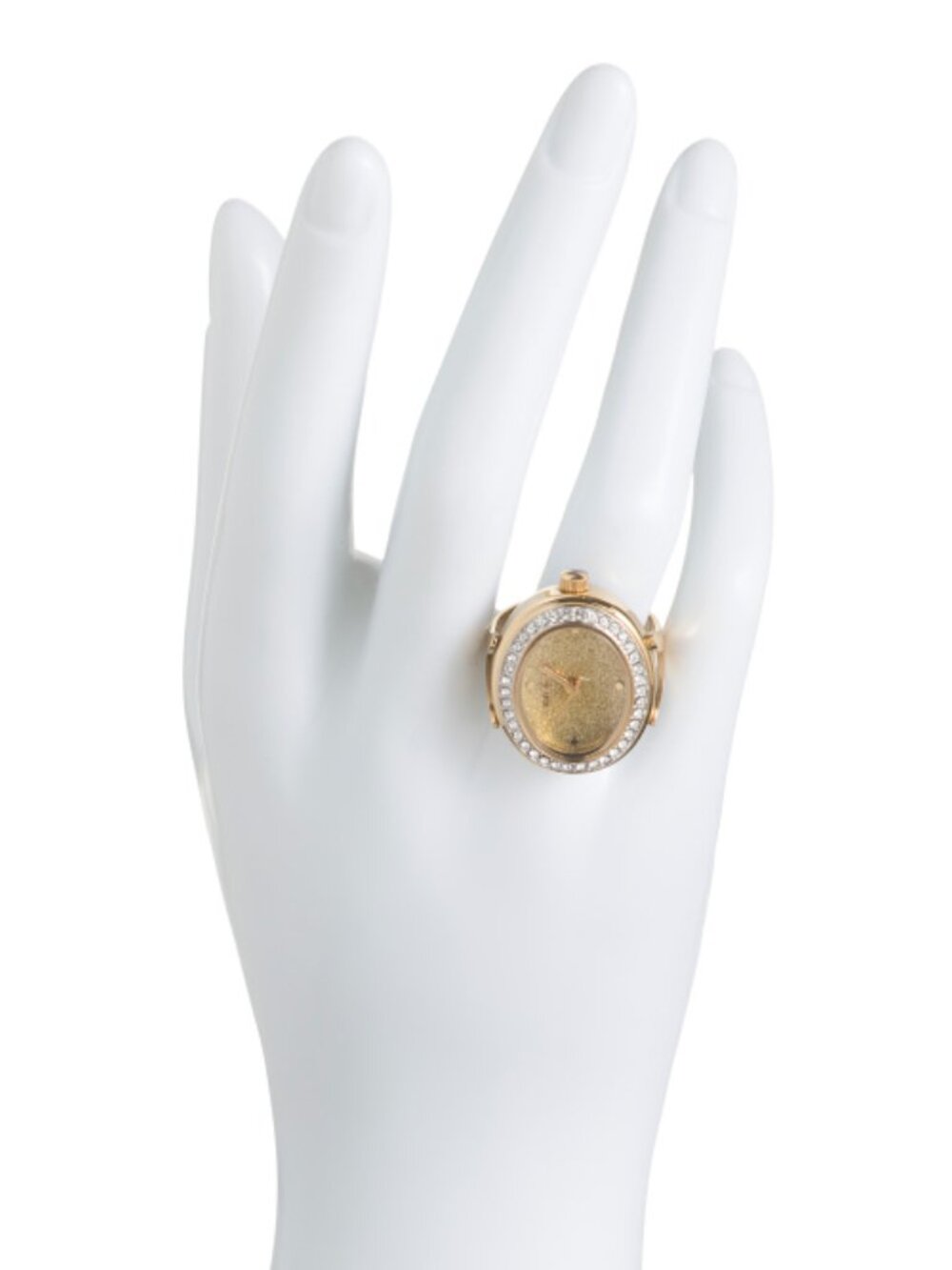 INVICTA Women's Stainless Steel Gold Tone Mini Round Ring Watch - Picture 2 of 3